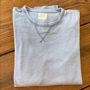 J. Crew Men XL soft blue long sleeve-T/sweatshirt